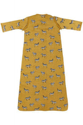 Meyco - Baby Sleeping Bag, Detachable Sleeve Lined Zebra Animal - Honey Gold 70cm - Mari Kali Stores Cyprus